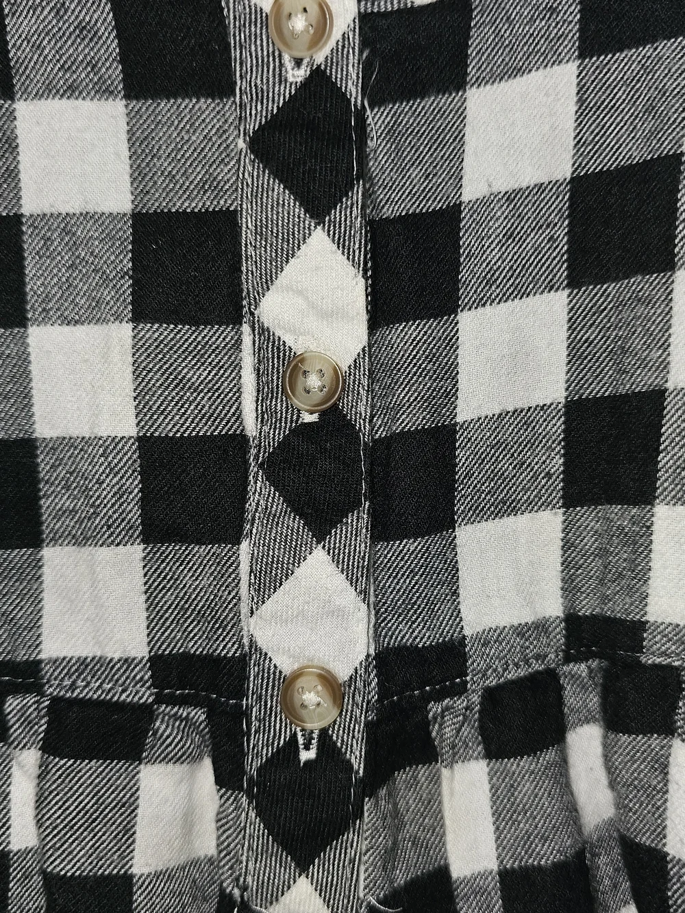 Jumping Beans Black & White Plaid Tunic with Black Leggings